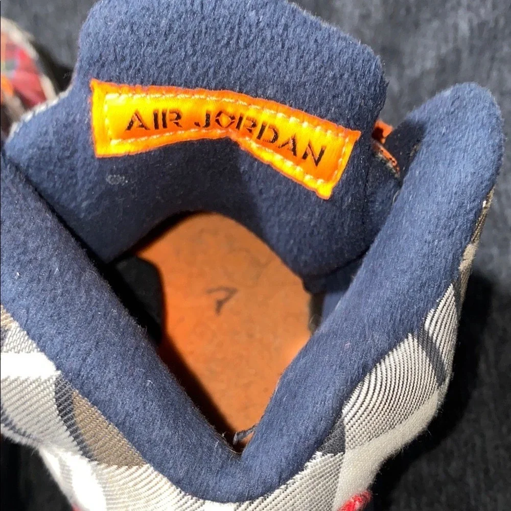 Air Jordan 5 Retro TD Plaid‎ Orange Laces Kids